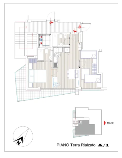 Appartamento Tortoreto int. A1 P.terra rialzato Residence Grecale