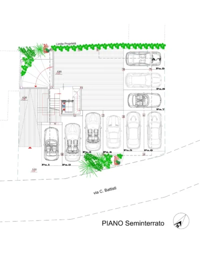 piano seminterrato Residenza Grecale a Tortoreto