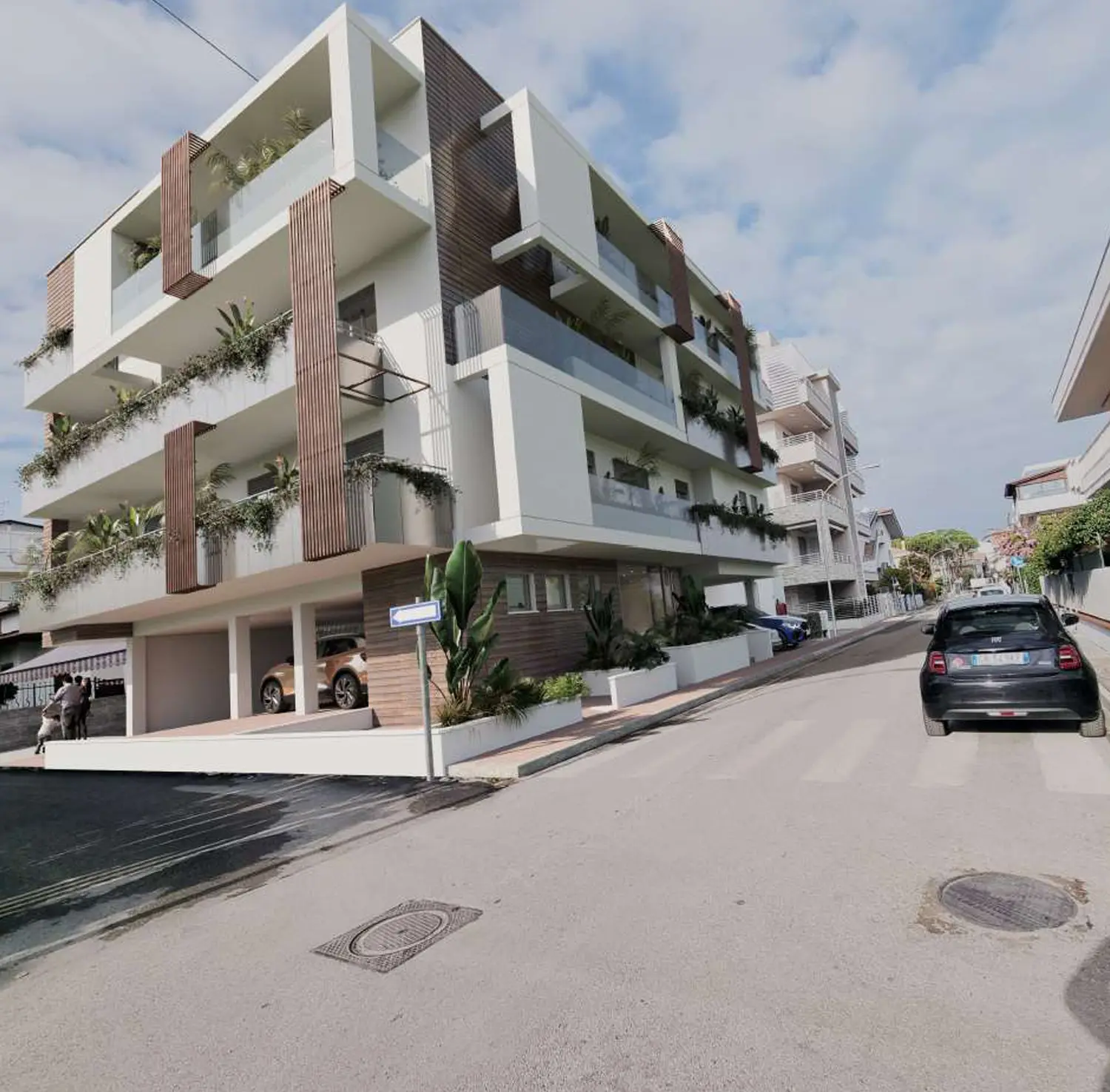 Prospetto sud Residenza Zephyr Tortoreto