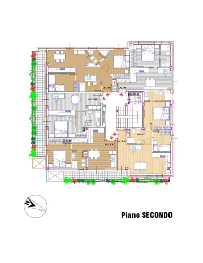 Piano secondo Residenza Zephyr a Tortoreto