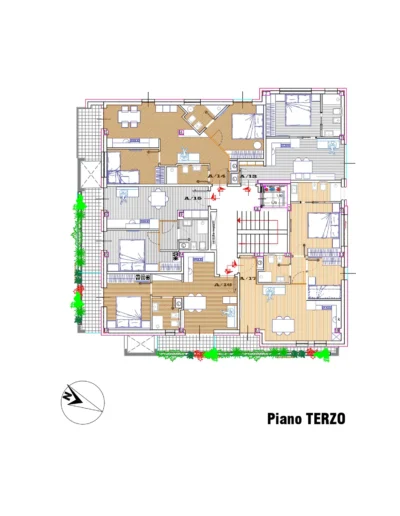 Piano terzo Residenza Zephyr a Tortoreto